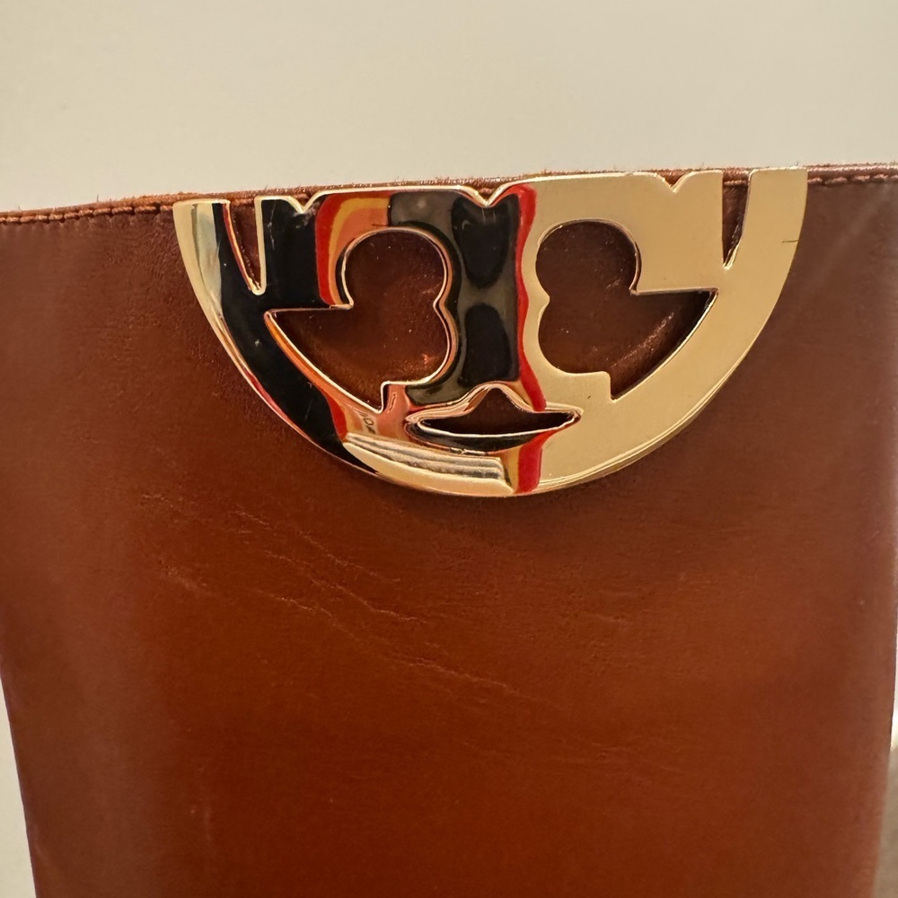 Tory Burch Tan Leather Over the Knee Boots - Picture 5 of 8